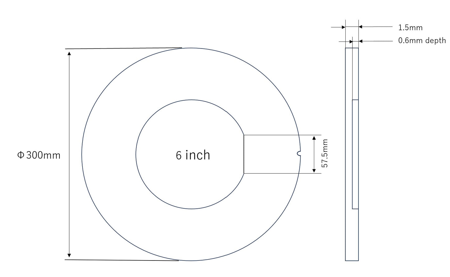 12 Inch Wafer With 6 Inch Pocket